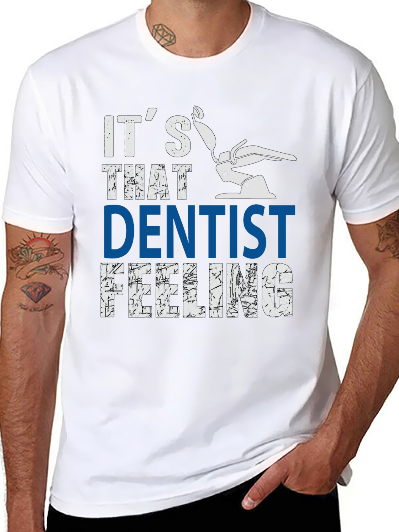 Dentist Feeling Graphic Tee - Comfortable Cotton Blend