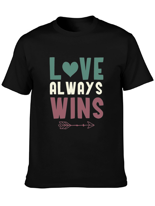 Love Always Wins Graphic Tee - Black