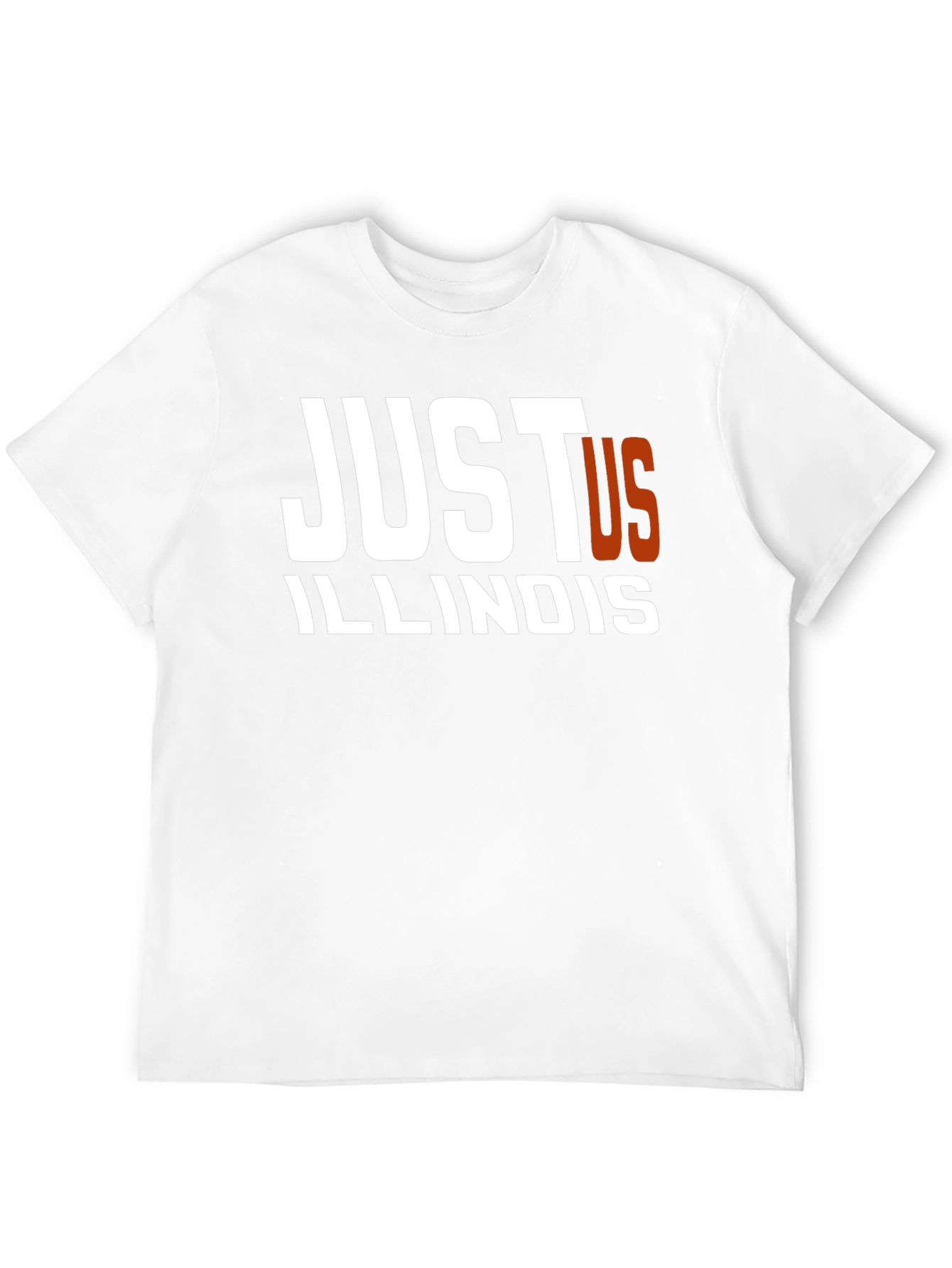 Just Us Illinois Black Graphic T-Shirt