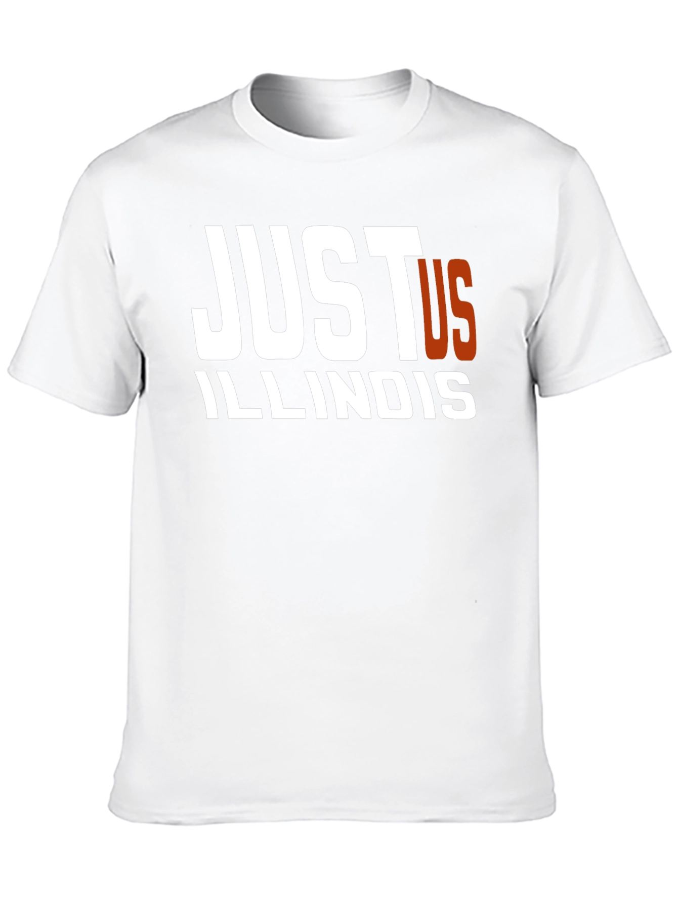 Just Us Illinois Black Graphic T-Shirt