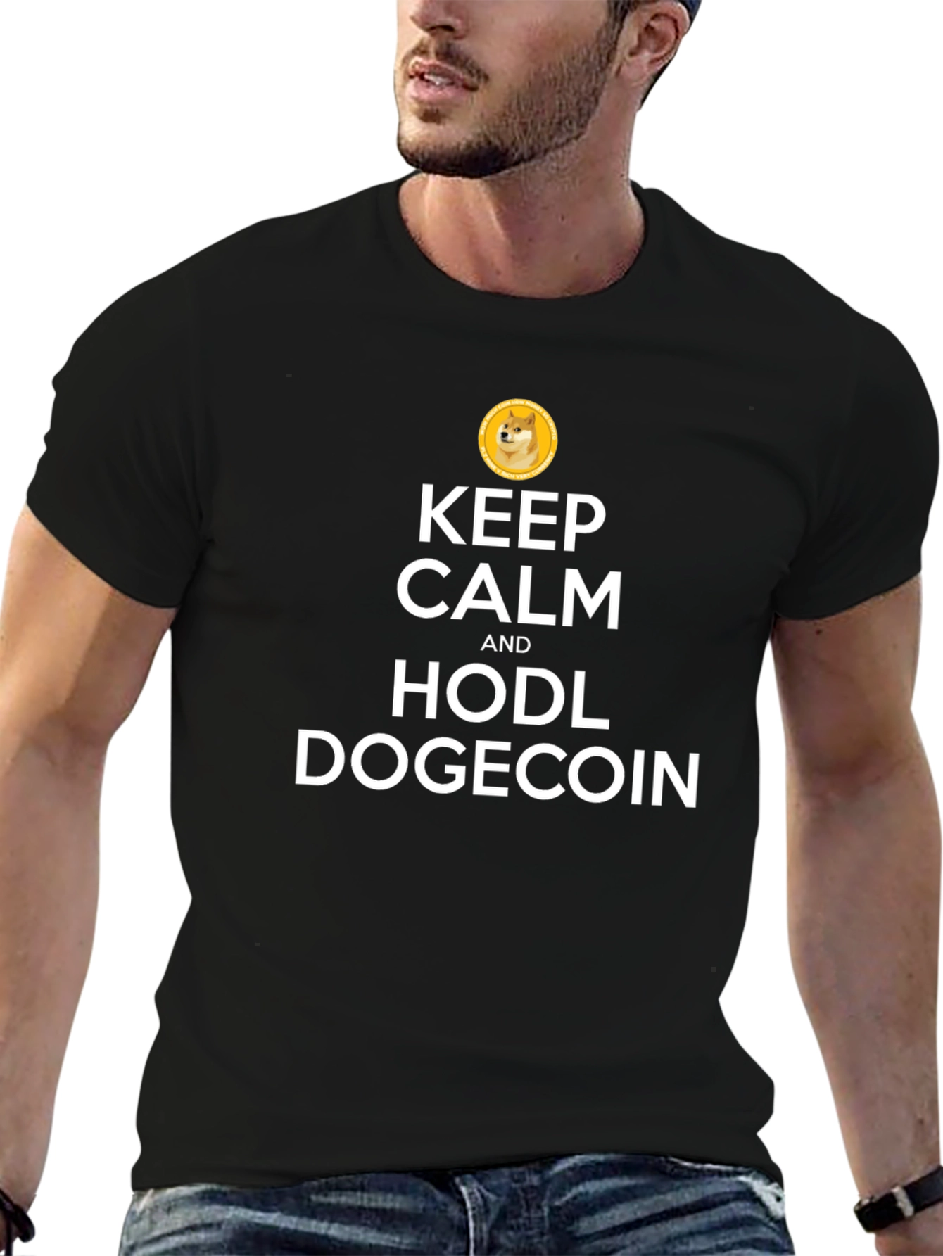 Keep Calm and HODL Dogecoin T-Shirt