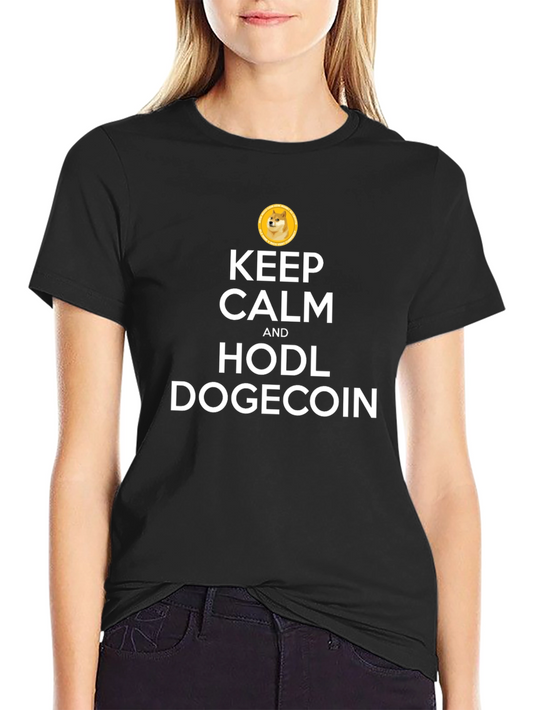 Keep Calm and HODL Dogecoin T-Shirt