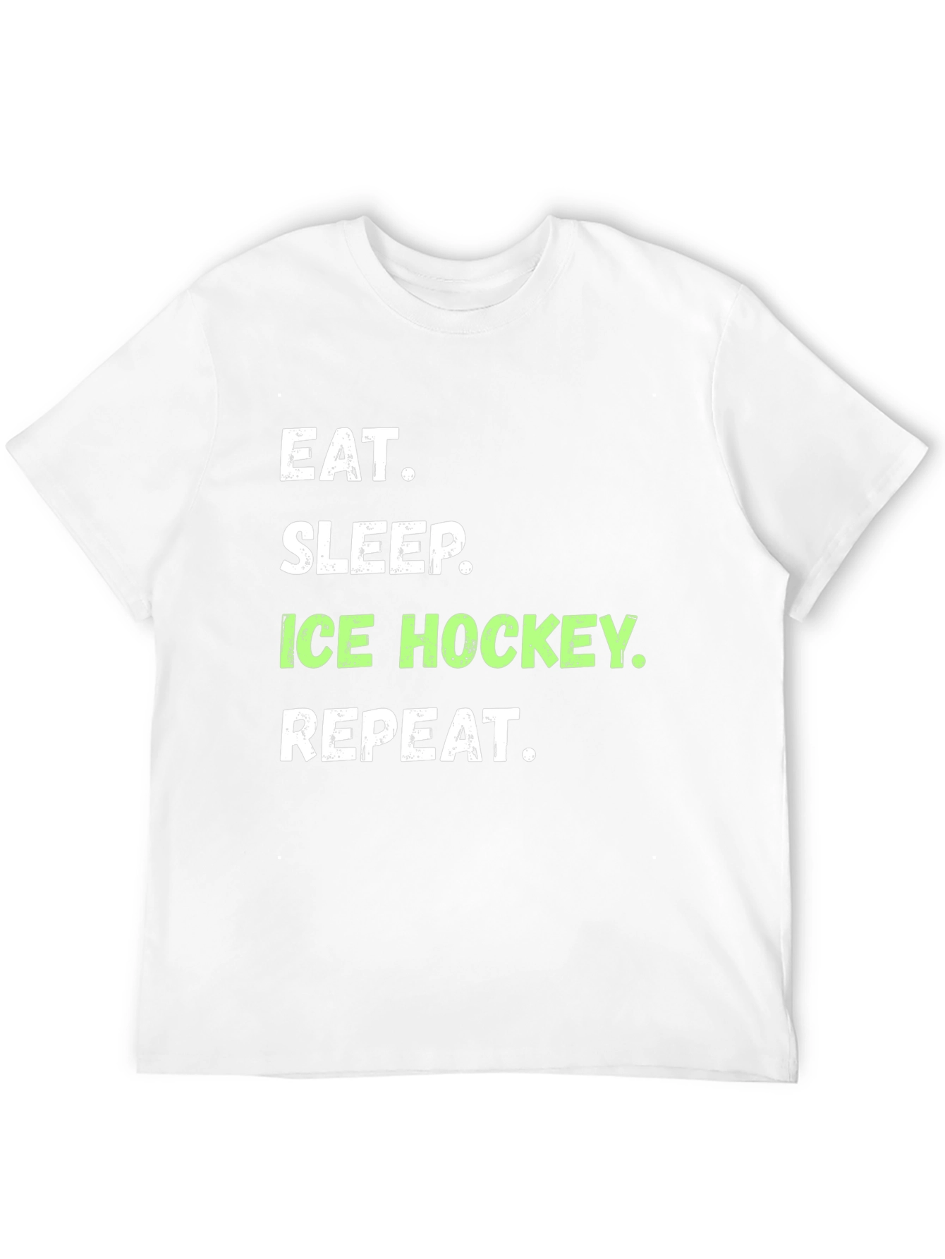 Eat Sleep Ice Hockey Repeat Black T-Shirt