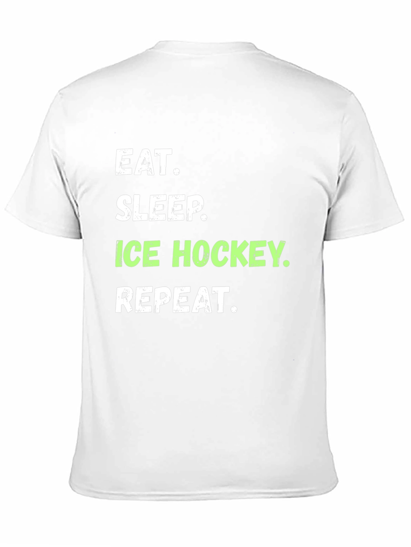 Eat Sleep Ice Hockey Repeat Black T-Shirt