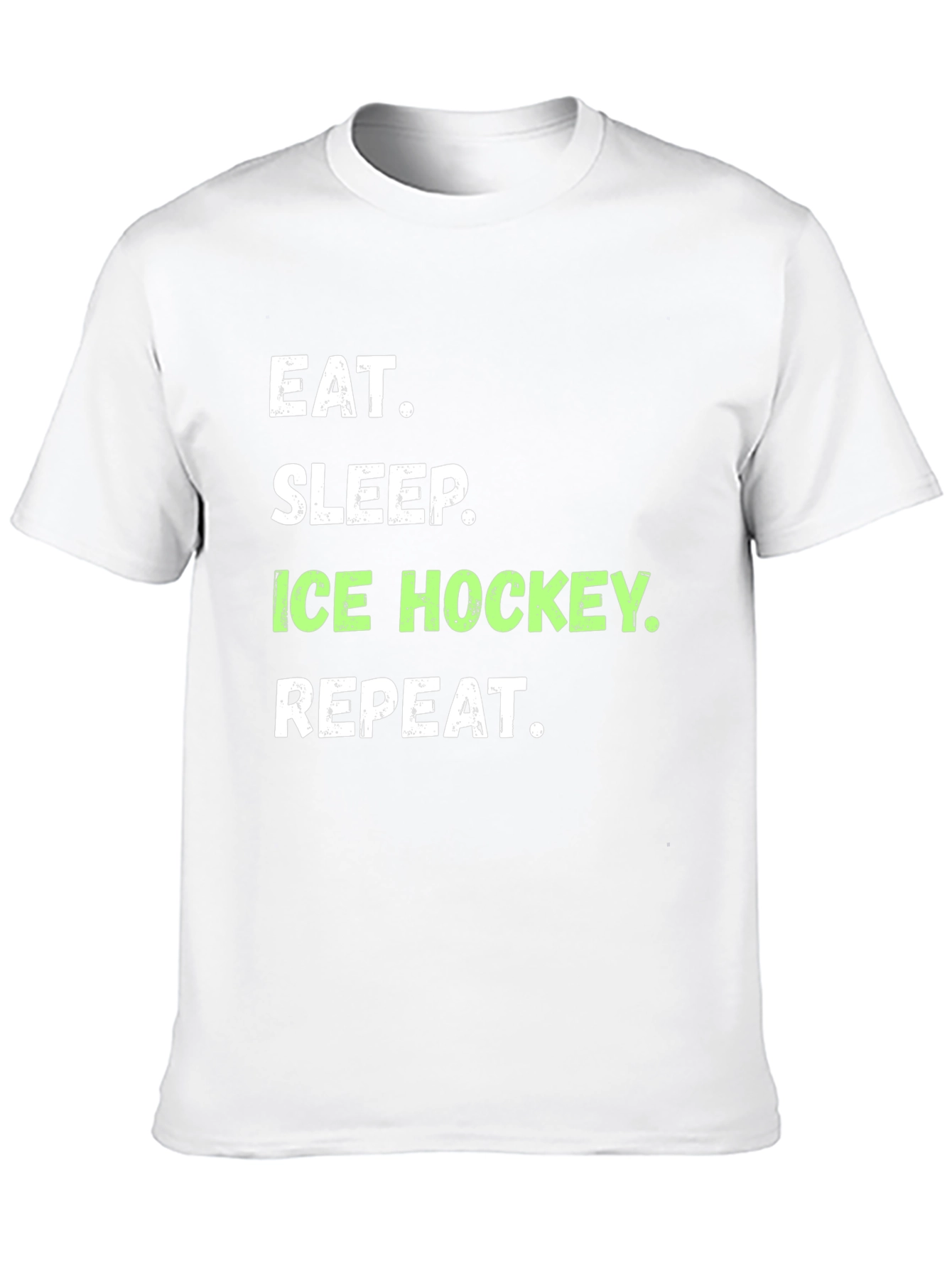 Eat Sleep Ice Hockey Repeat Black T-Shirt