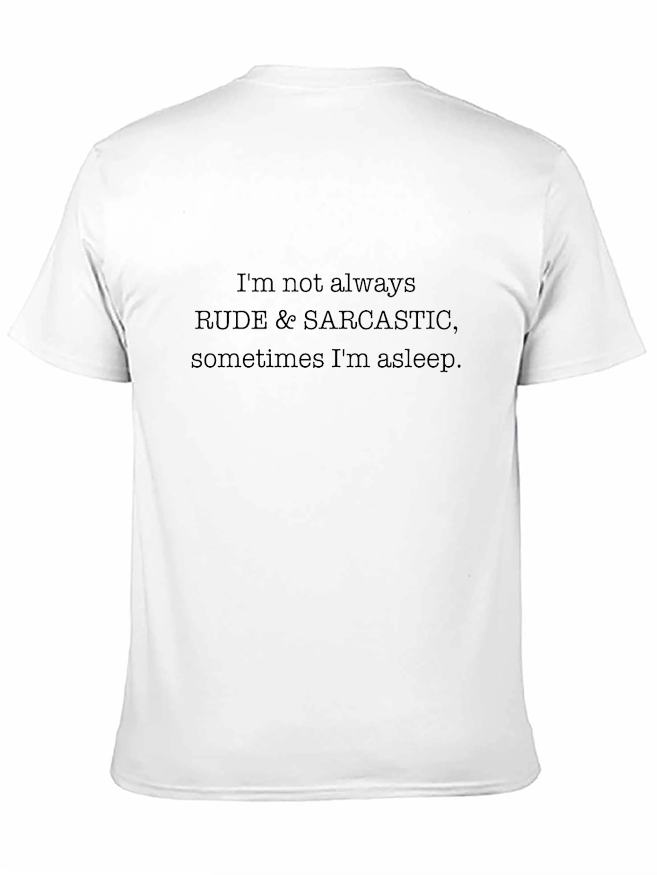 Sarcastic Sleepy Black T-Shirt