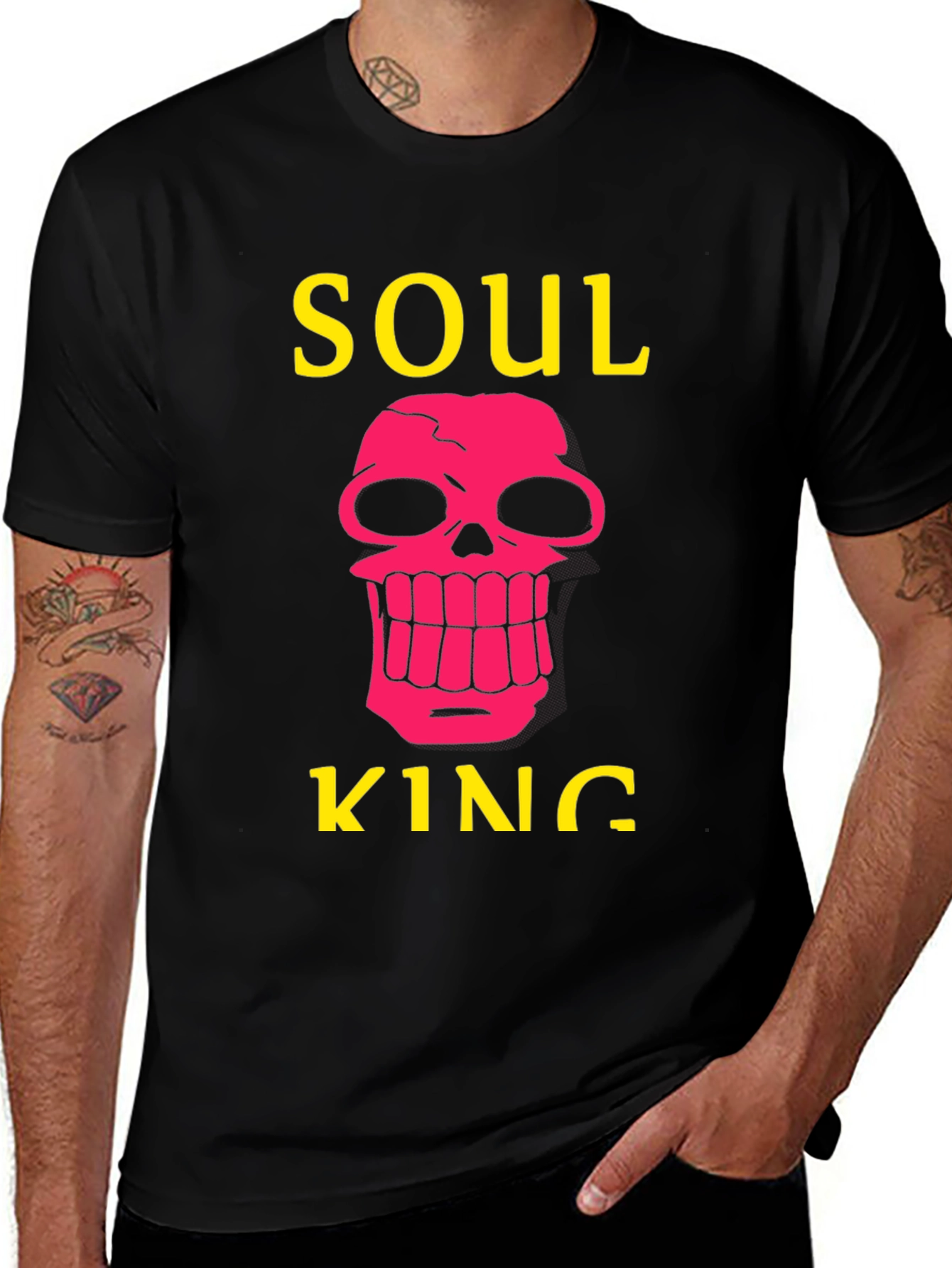 Soul King Graphic Tee - Bold Skull Design