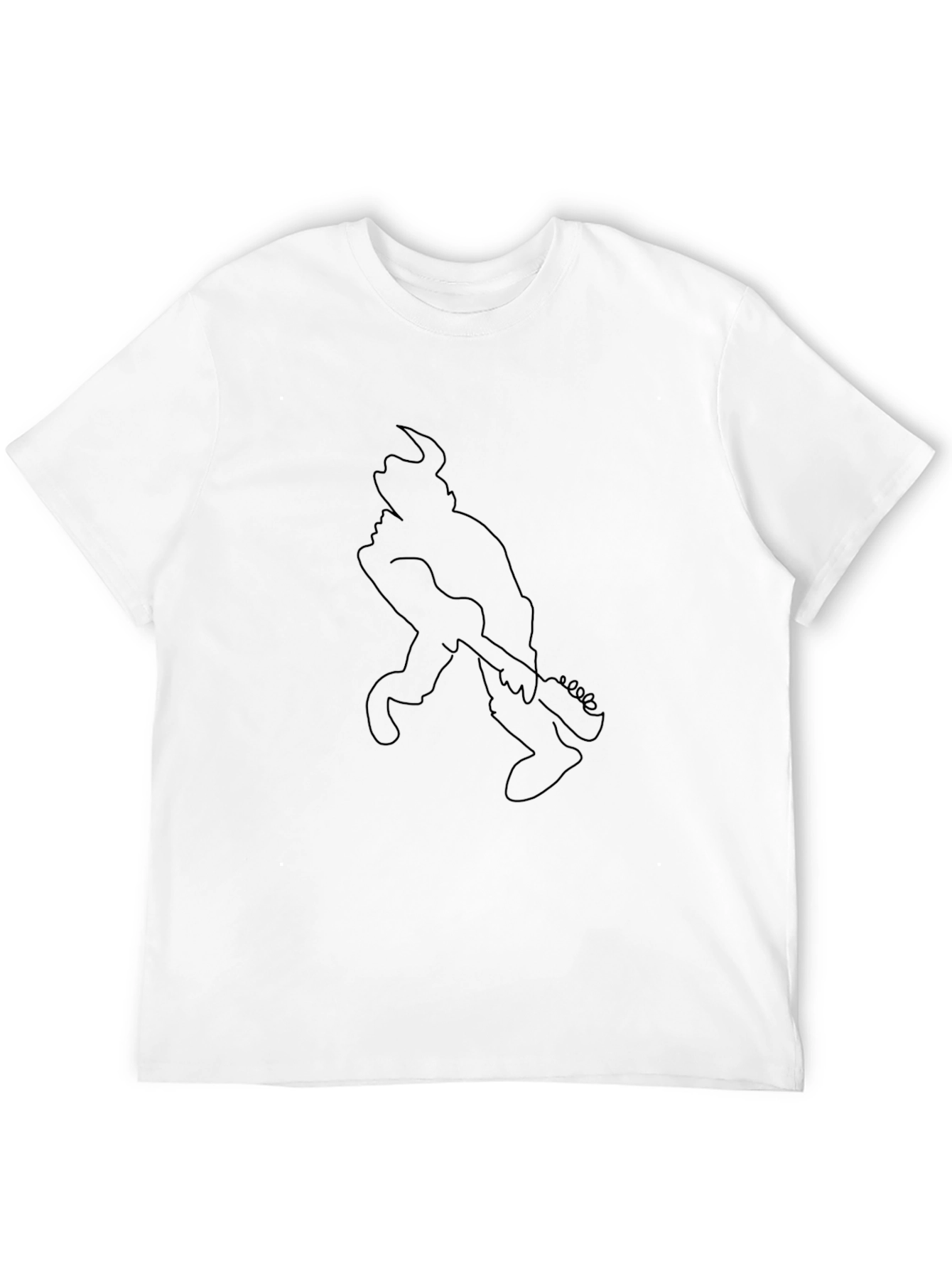Cool Guitarist Graphic Black T-Shirt