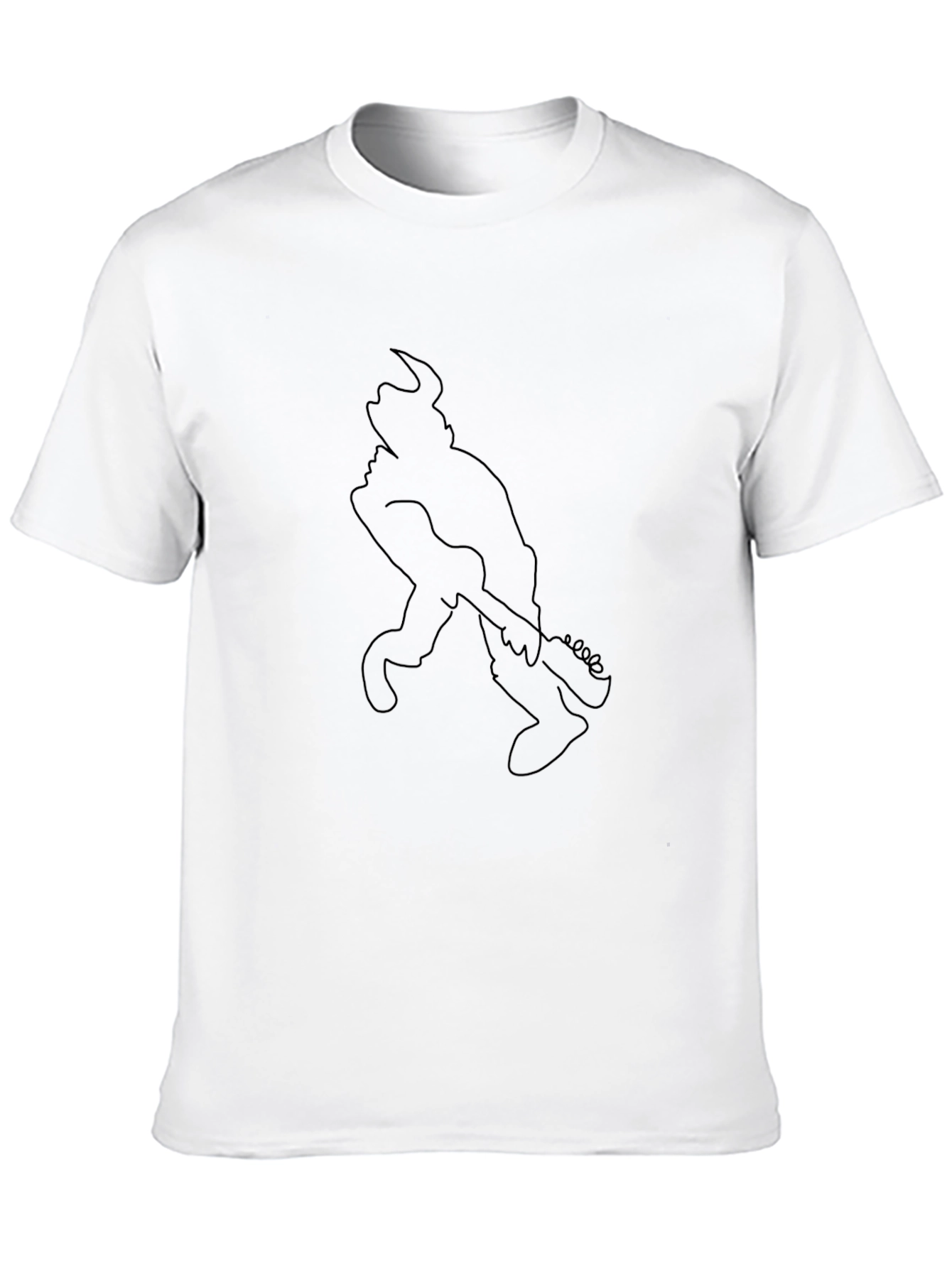 Cool Guitarist Graphic Black T-Shirt