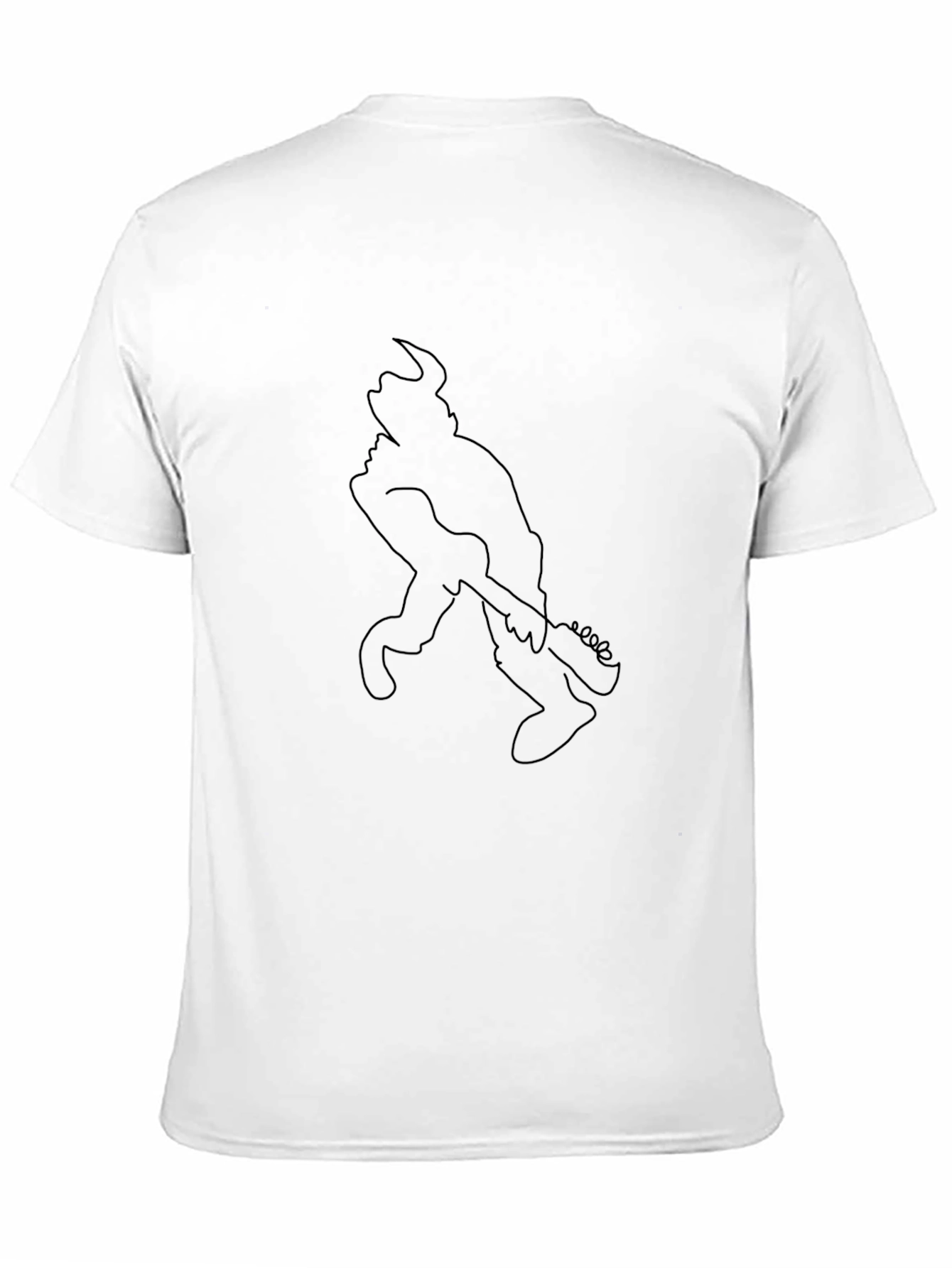 Cool Guitarist Graphic Black T-Shirt
