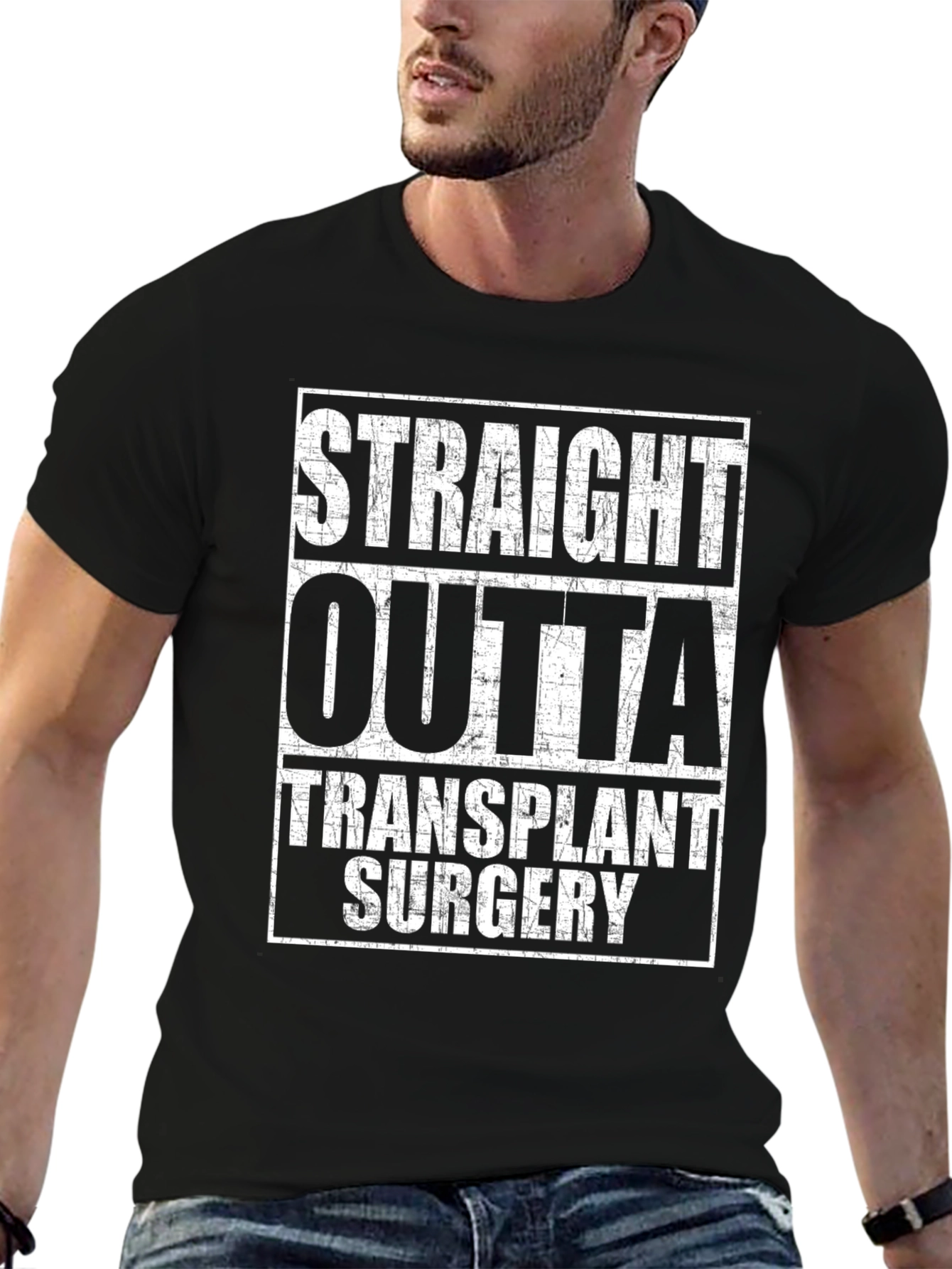 Straight Outta Transplant Surgery Graphic Tee