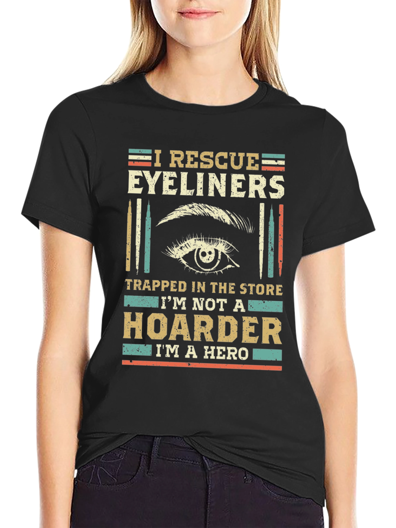 I Rescue Eyeliners Funny T-Shirt