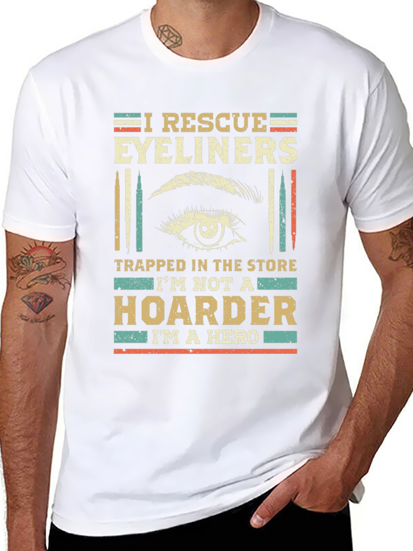 I Rescue Eyeliners Funny T-Shirt