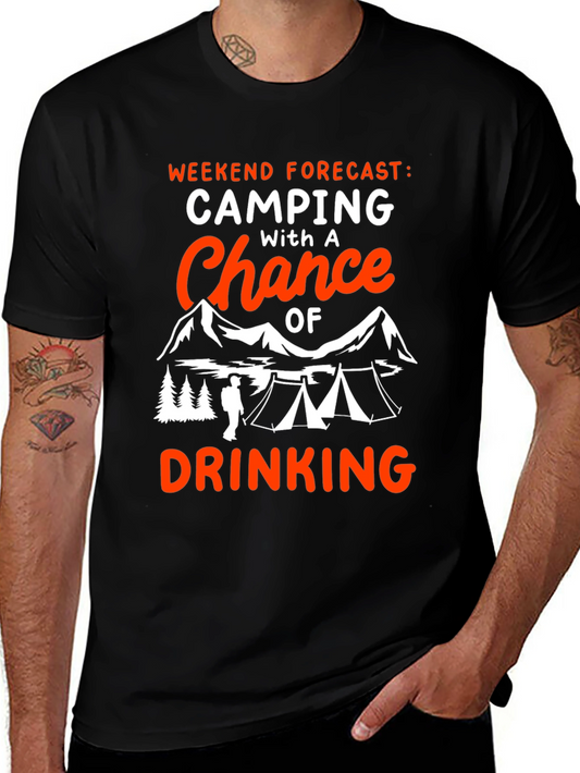Camping and Drinking Weekend T-Shirt