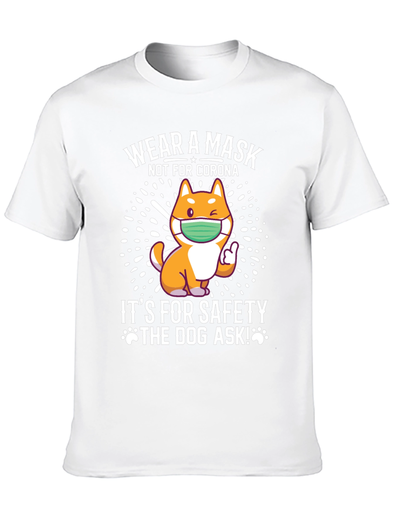 Wear a Mask Dog Graphic Tee