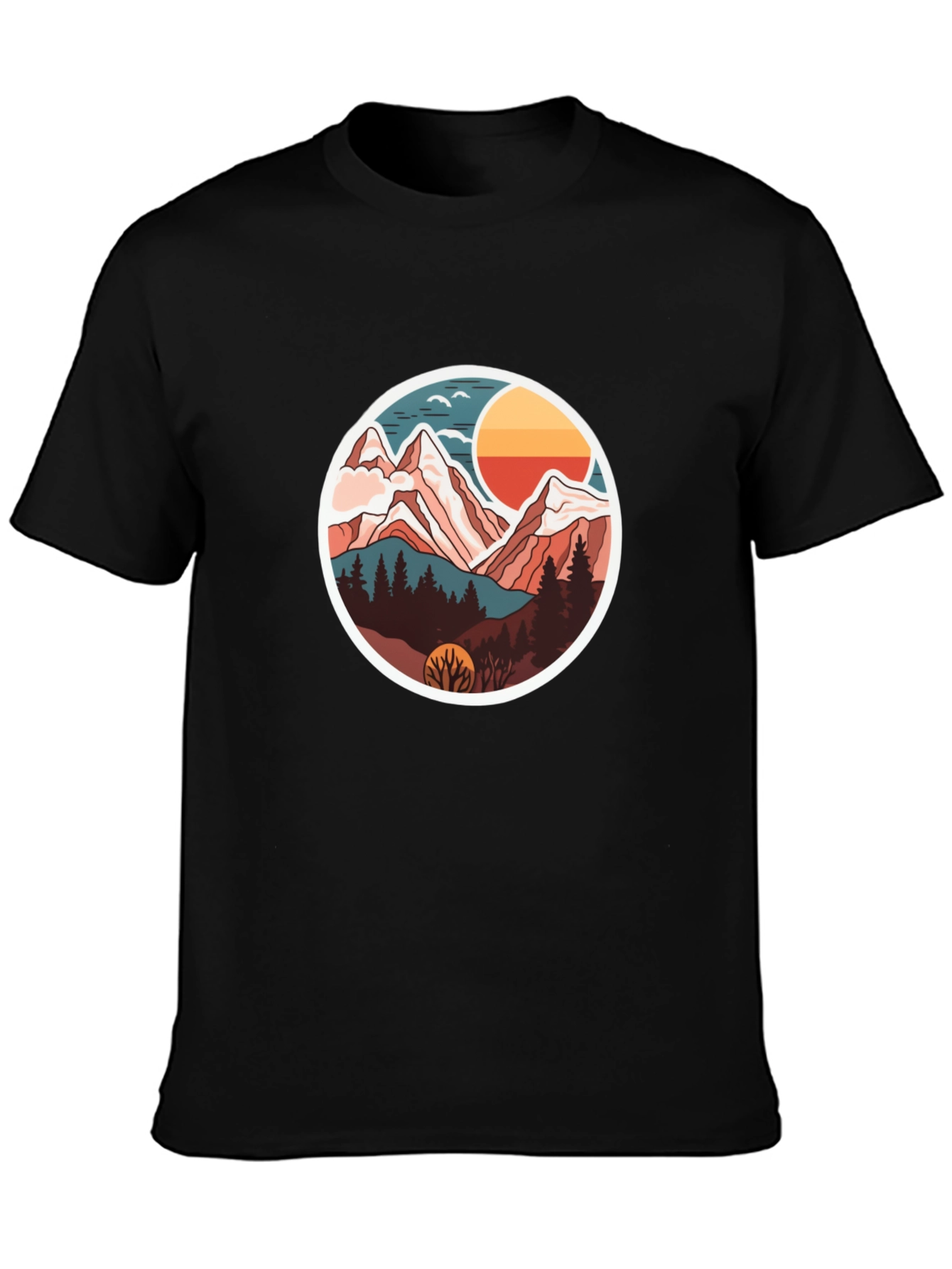 Mountain Adventure Graphic Tee - Soft Cotton Blend