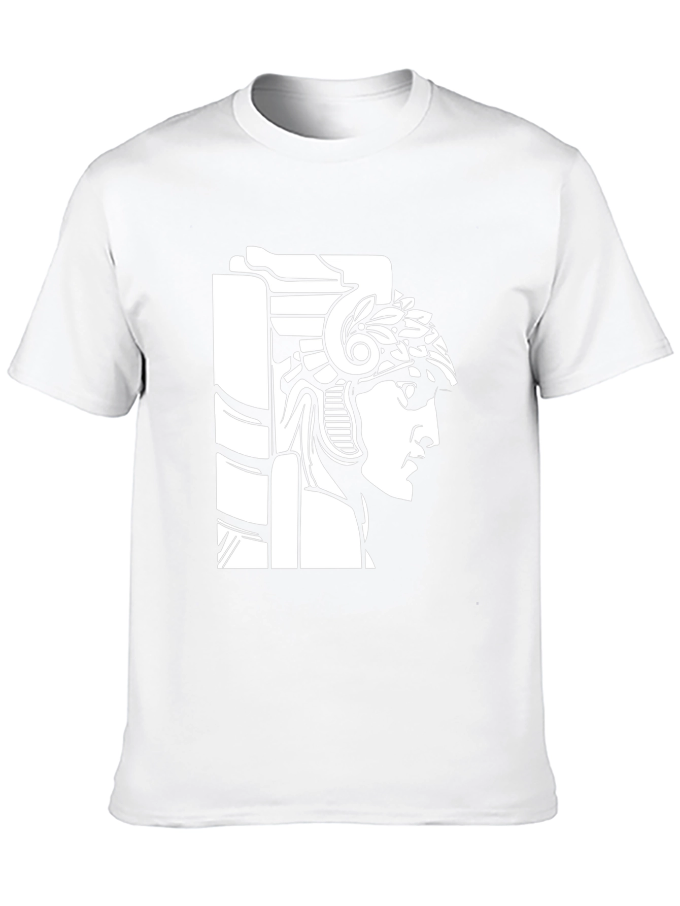 Black T-Shirt with Roman Warrior Graphic Tee