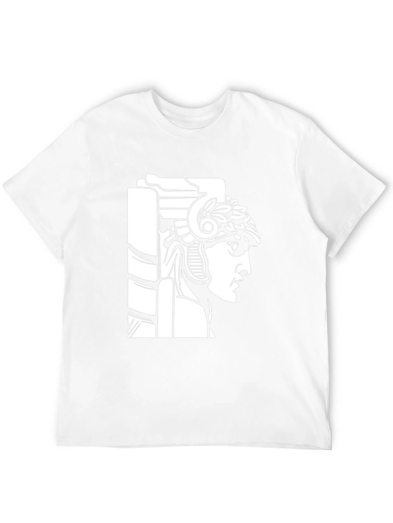 Black T-Shirt with Roman Warrior Graphic Tee