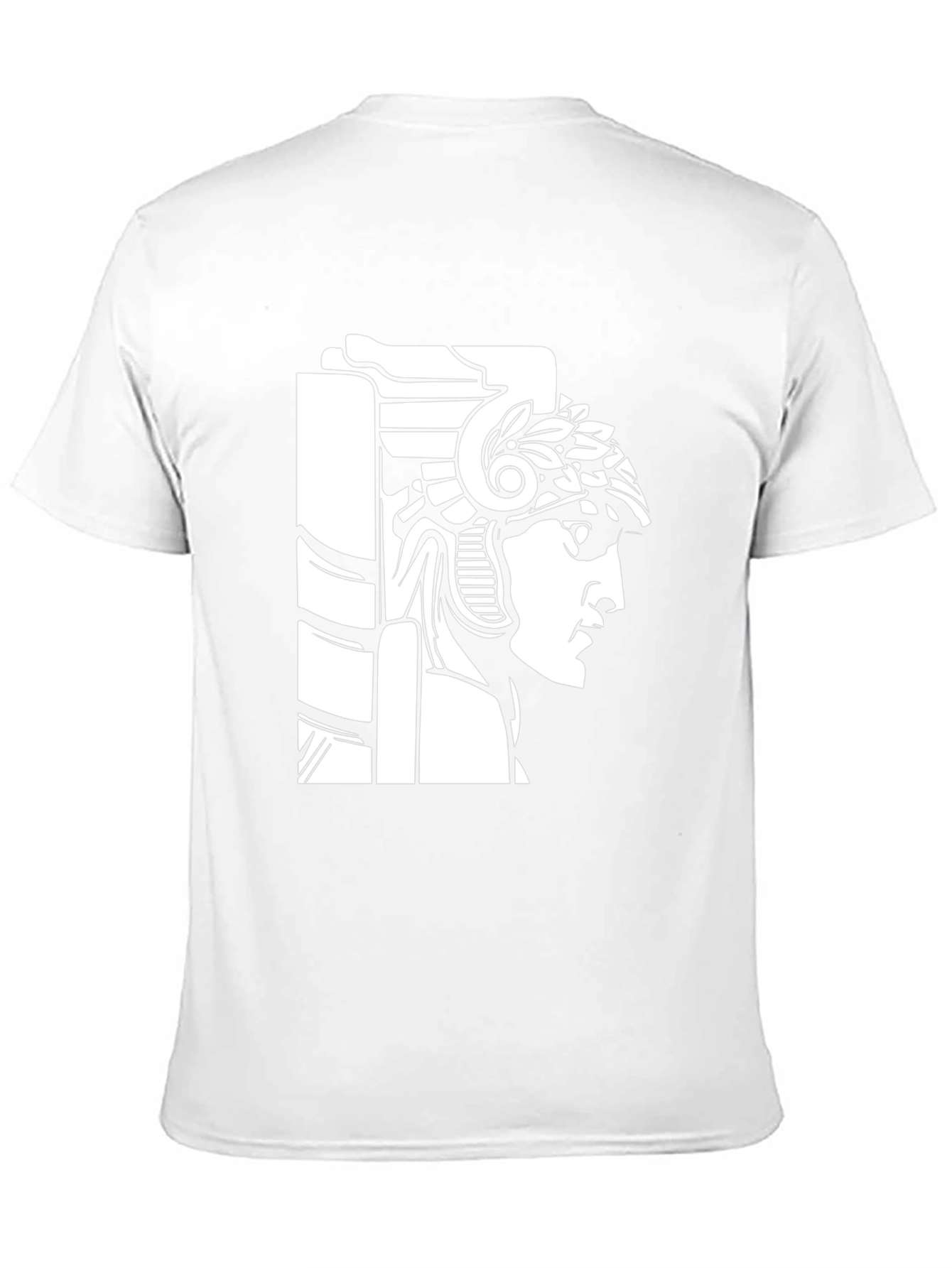 Black T-Shirt with Roman Warrior Graphic Tee