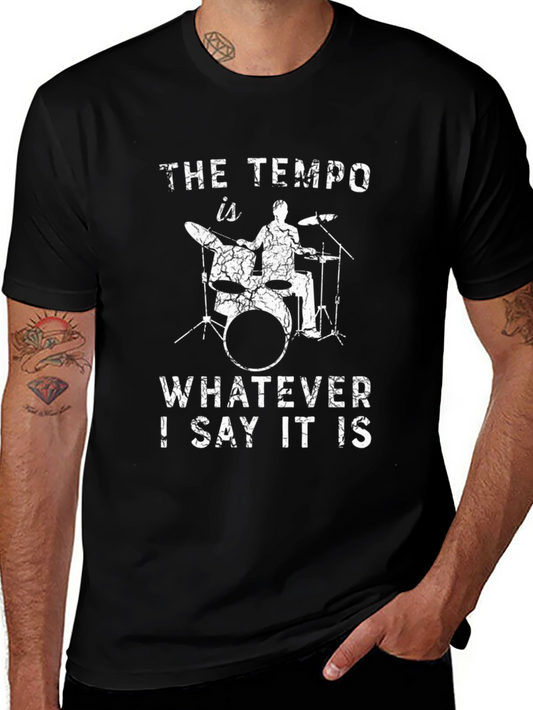 The Tempo T-Shirt - Drummer Humor Tee