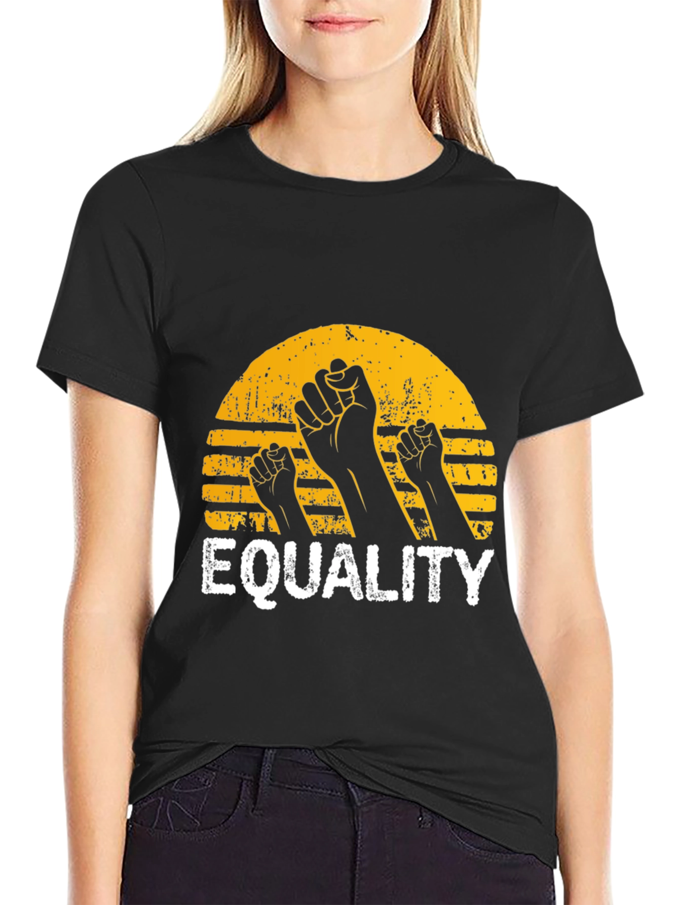Equality Fist Graphic Black T-Shirt