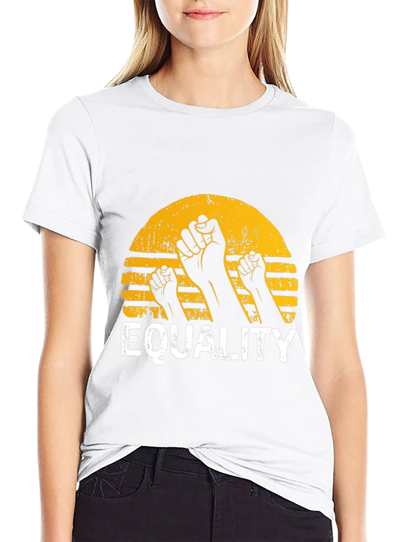 Equality Fist Graphic Black T-Shirt