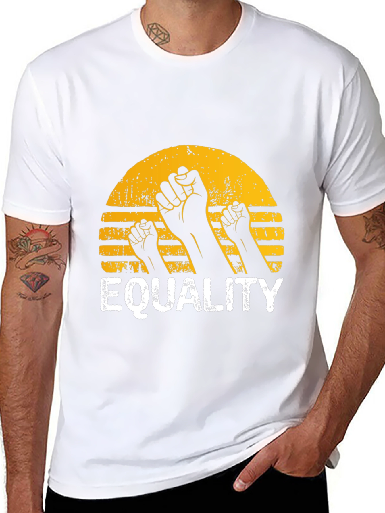 Equality Fist Graphic Black T-Shirt