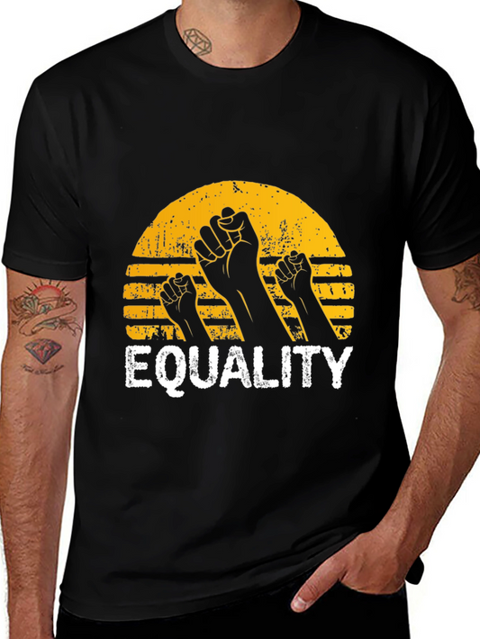 Equality Fist Graphic Black T-Shirt