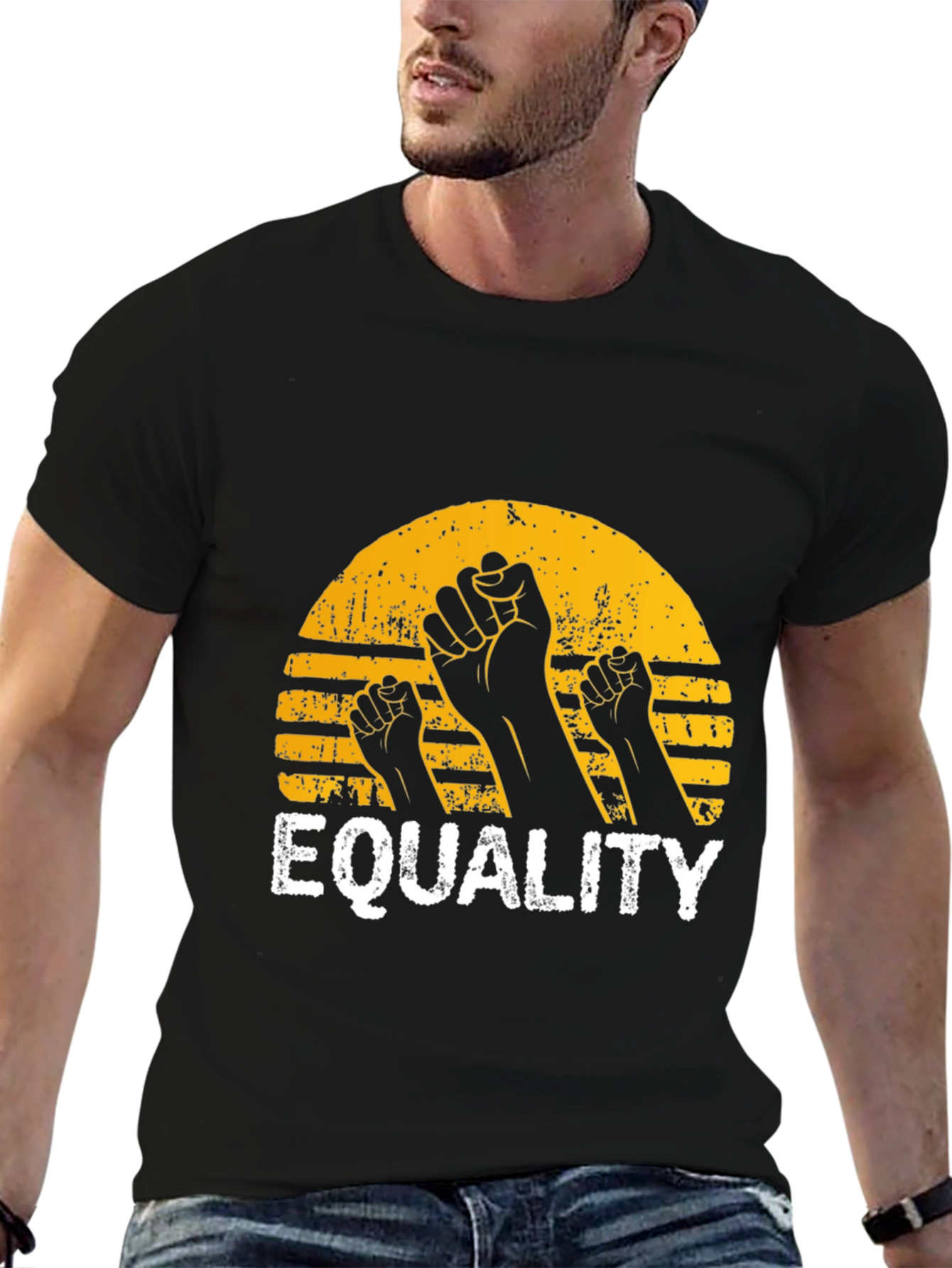 Equality Fist Graphic Black T-Shirt