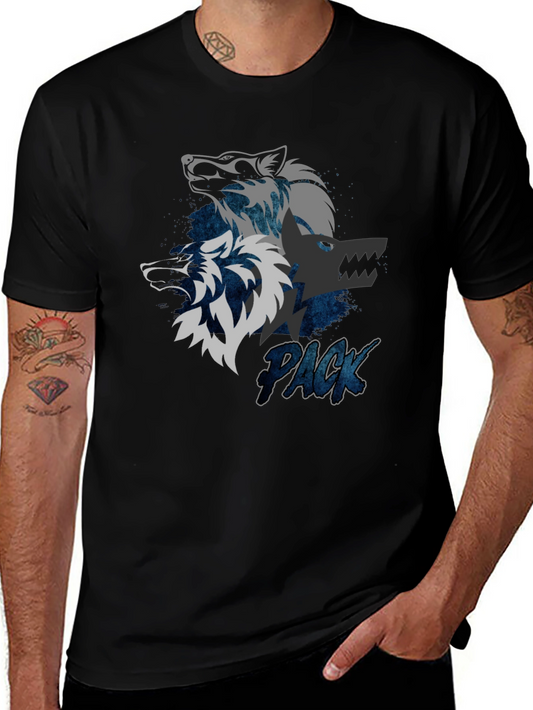 Wolf Pack Graphic Tee - Cool Design