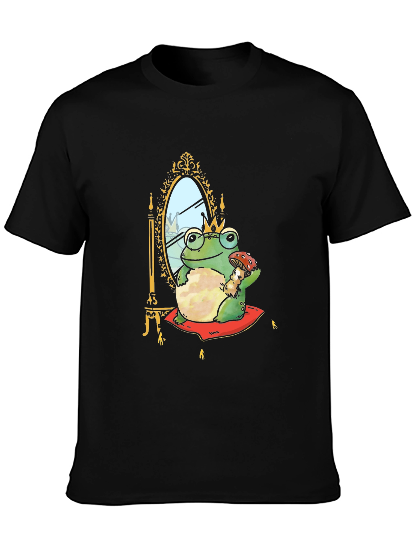 Frog Prince T-Shirt - Black Cotton Tee