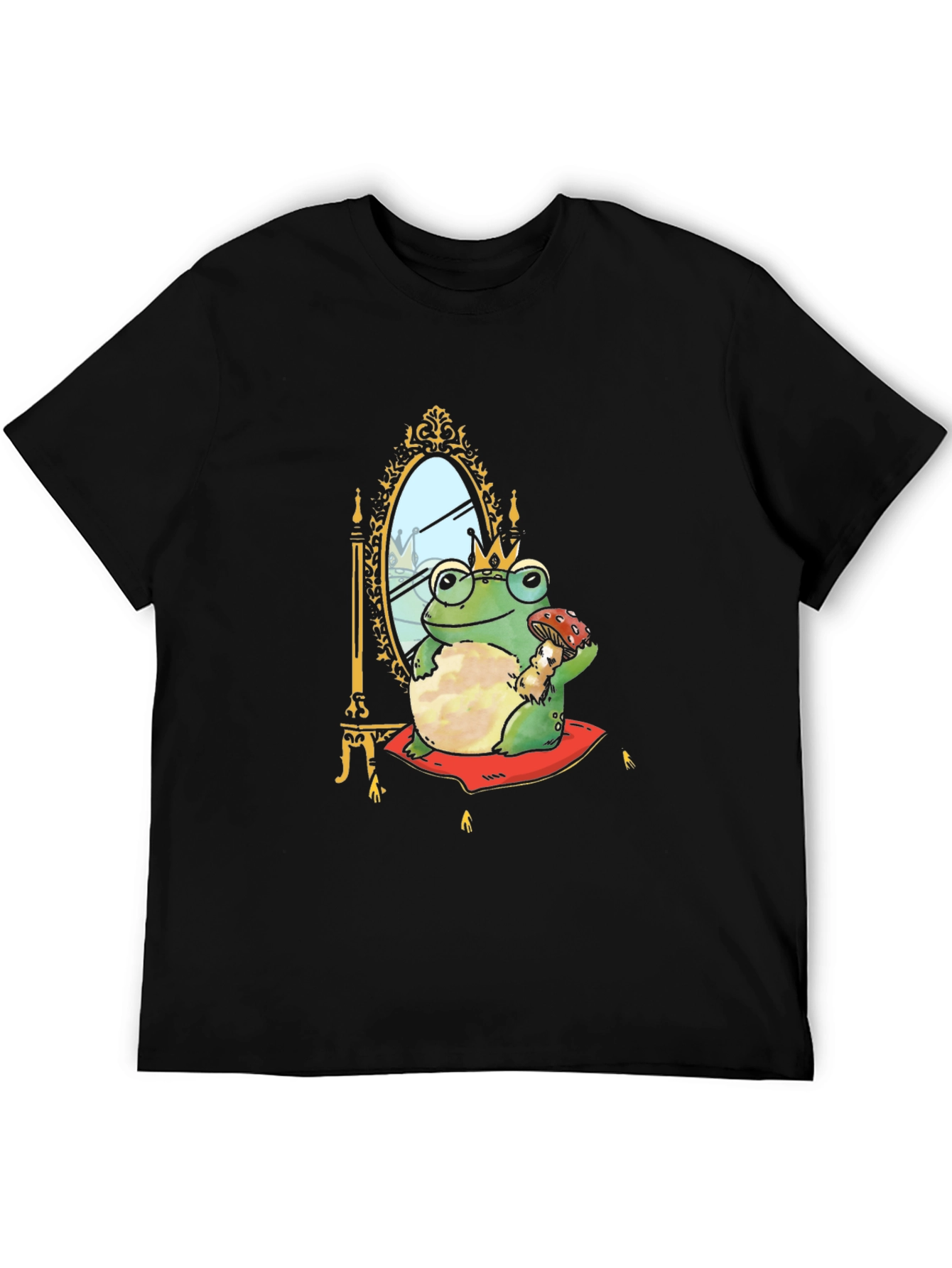Frog Prince T-Shirt - Black Cotton Tee