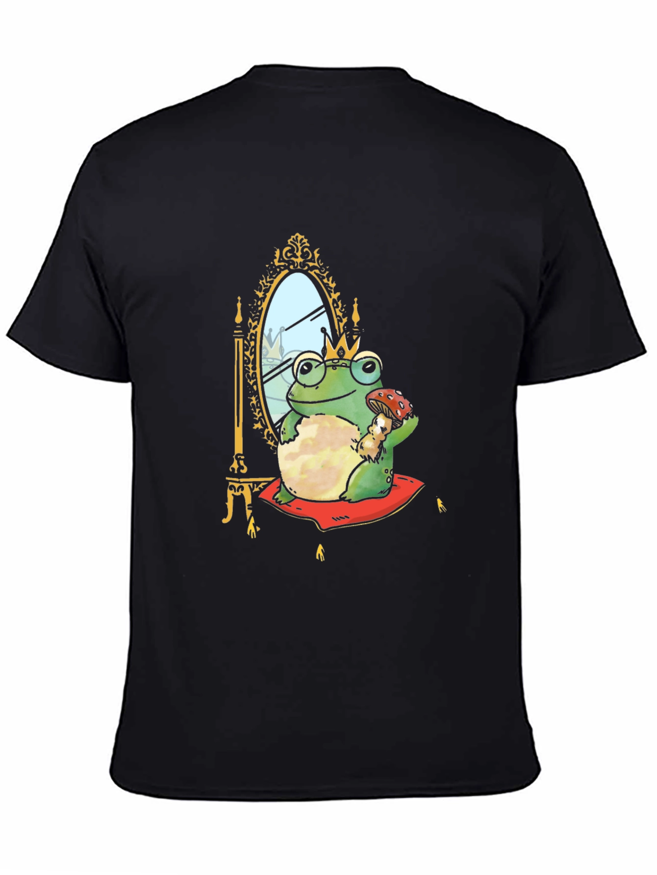 Frog Prince T-Shirt - Black Cotton Tee