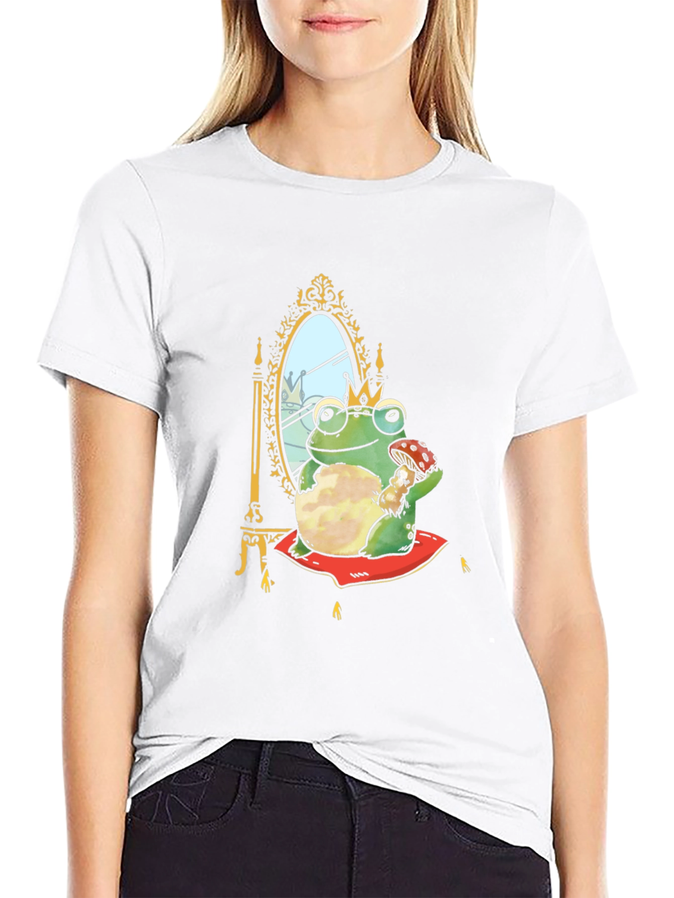 Frog Prince T-Shirt - Black Cotton Tee