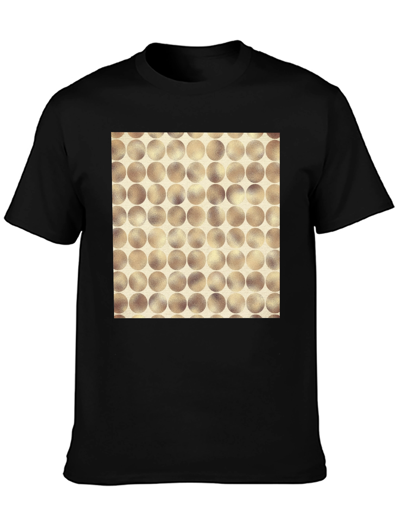 Modern Circle Pattern Tee - Stylish Casual Wear