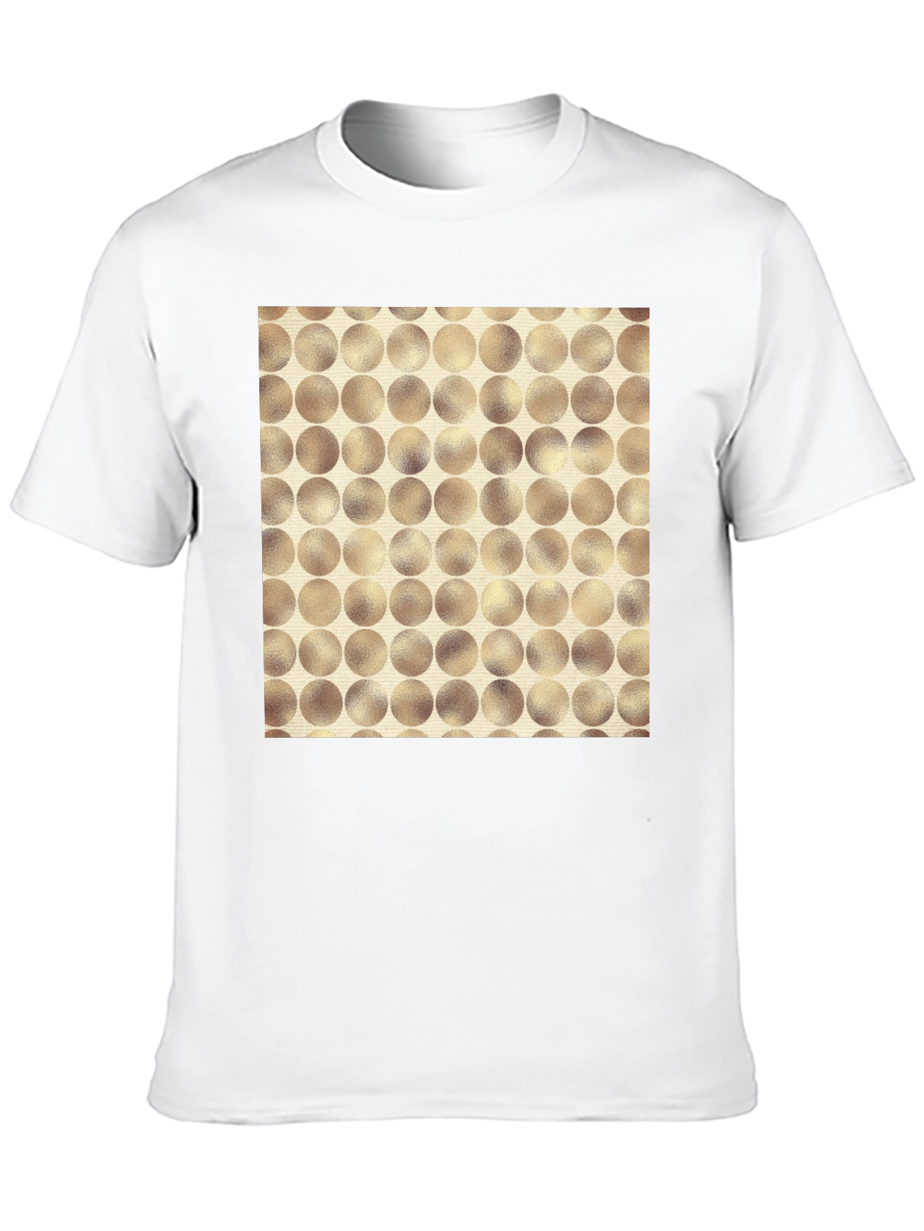Modern Circle Pattern Tee - Stylish Casual Wear