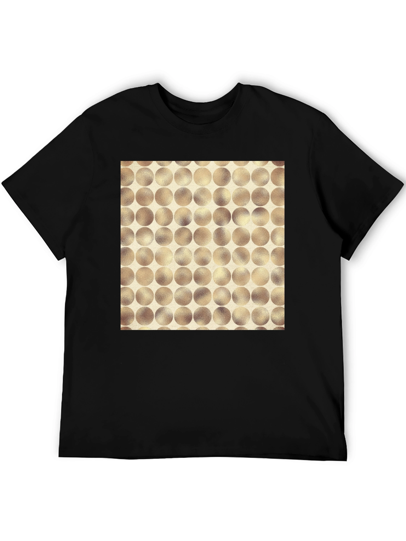 Modern Circle Pattern Tee - Stylish Casual Wear