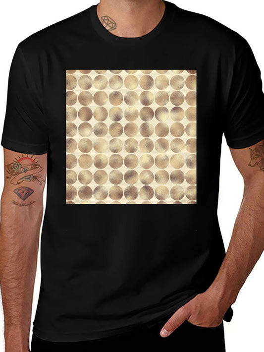 Modern Circle Pattern Tee - Stylish Casual Wear