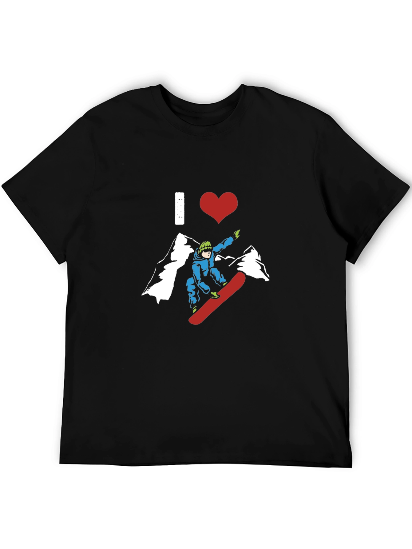 I Love Snowboarding Graphic Tee