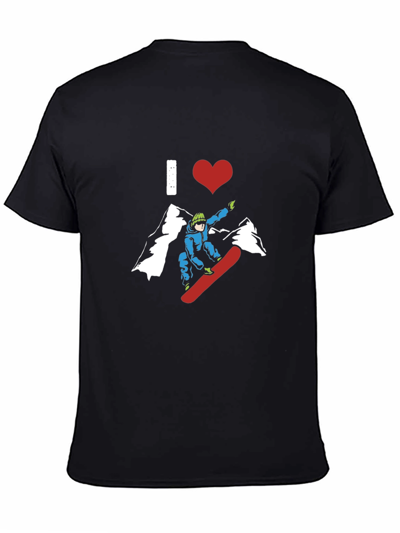I Love Snowboarding Graphic Tee