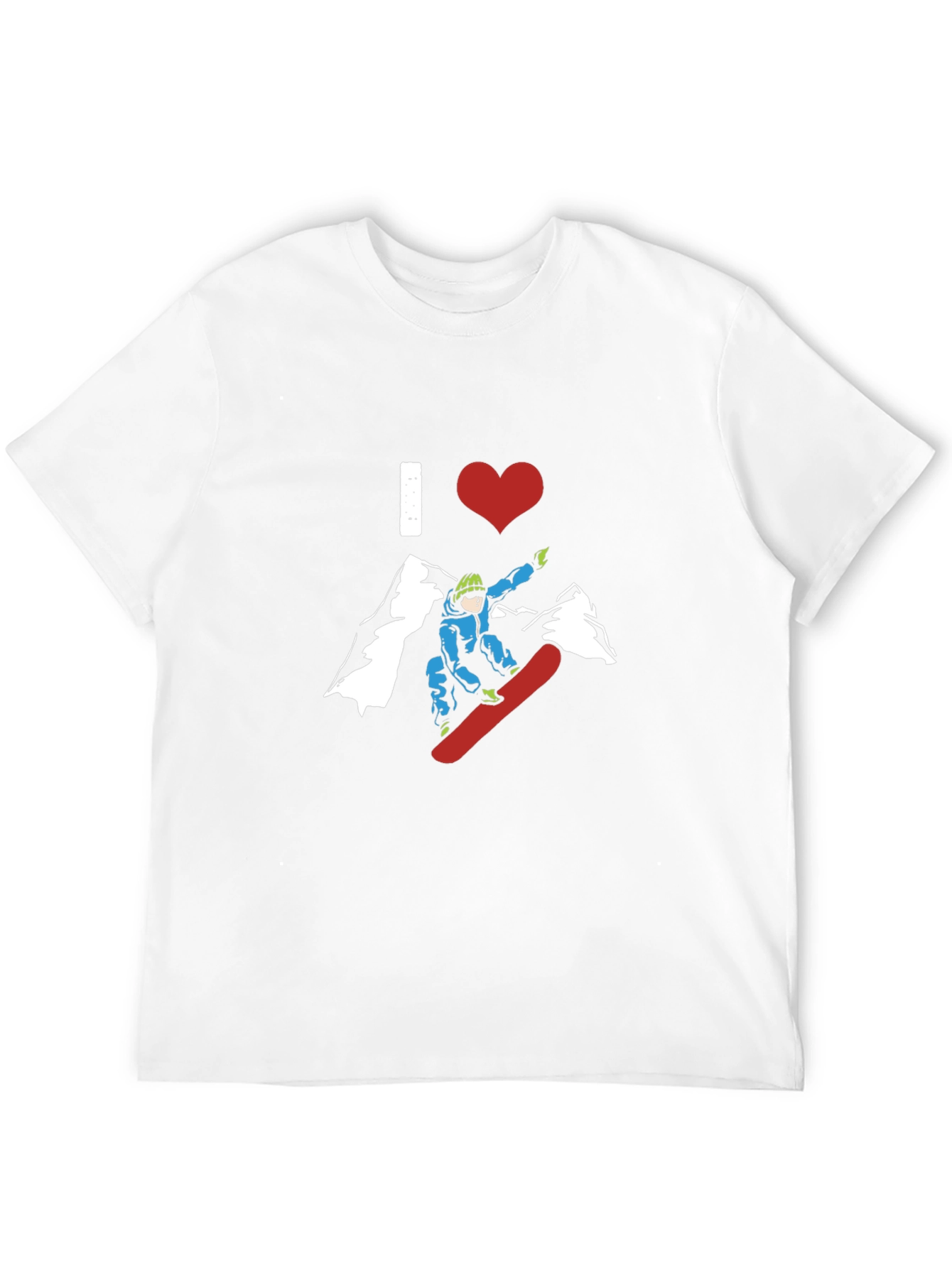 I Love Snowboarding Graphic Tee