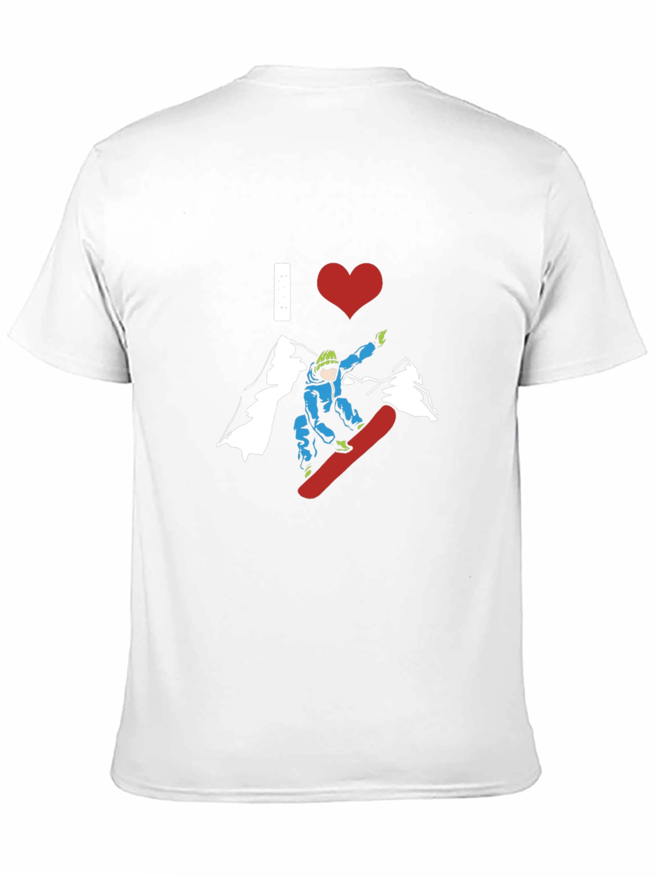 I Love Snowboarding Graphic Tee