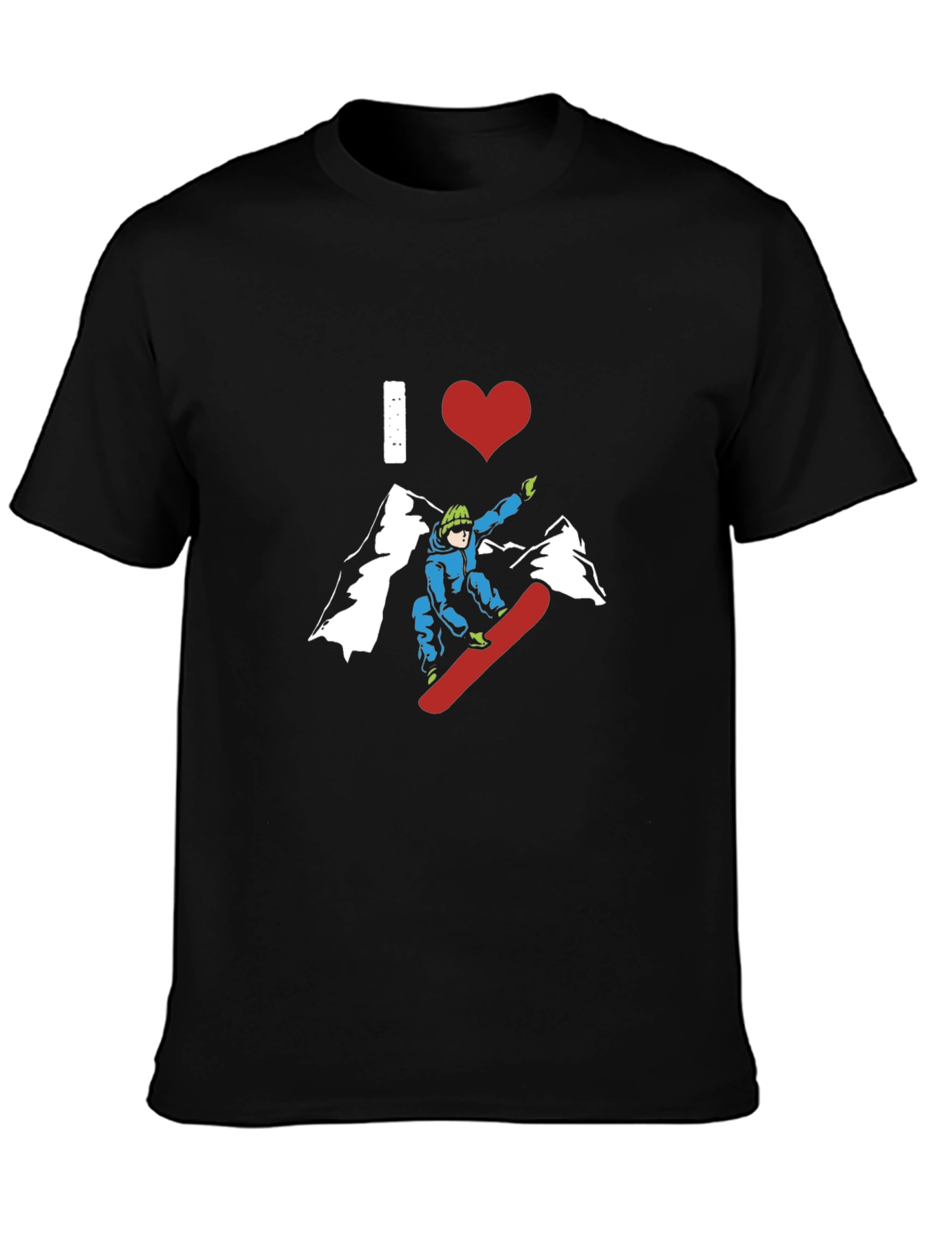 I Love Snowboarding Graphic Tee