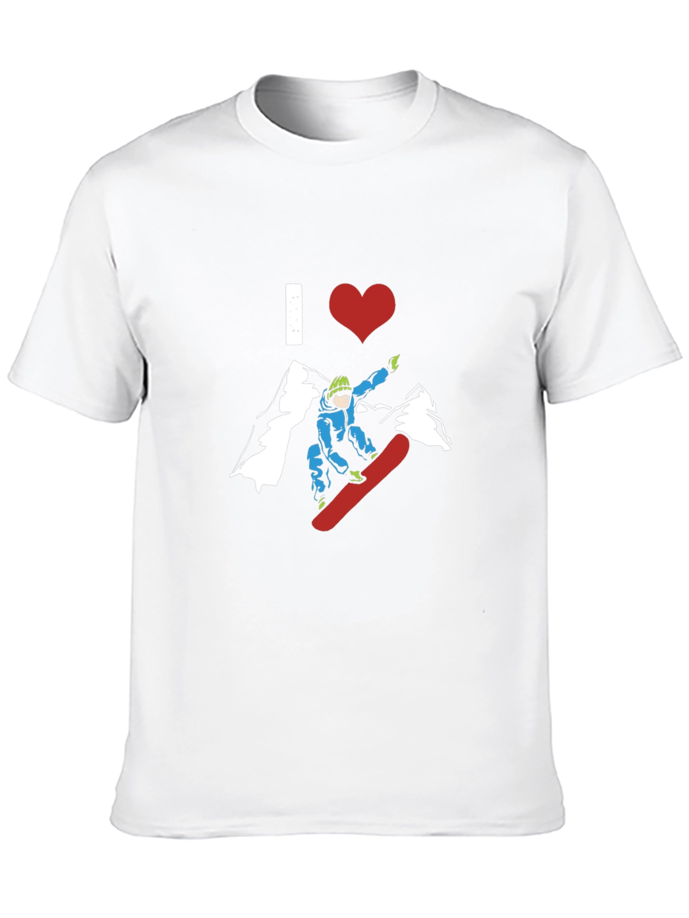 I Love Snowboarding Graphic Tee