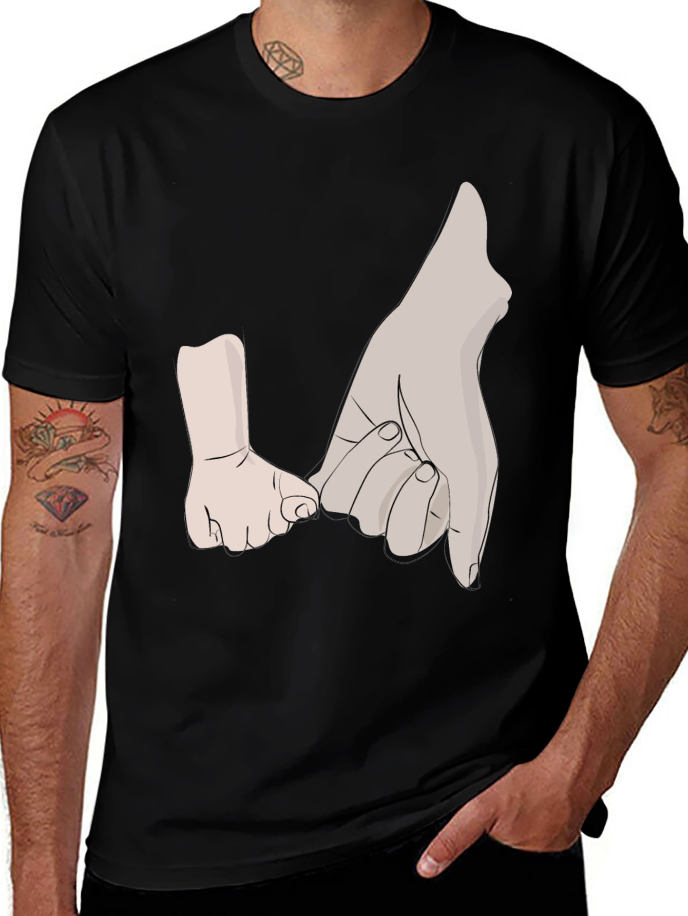 Pinky Promise Graphic Tee - Father Child Bond
