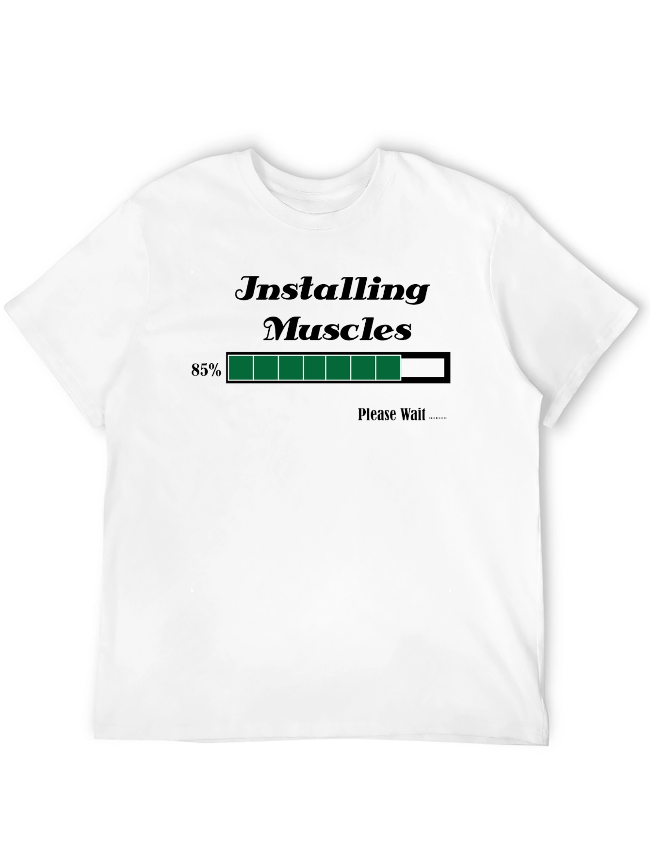 Installing Muscles Funny Graphic Tee