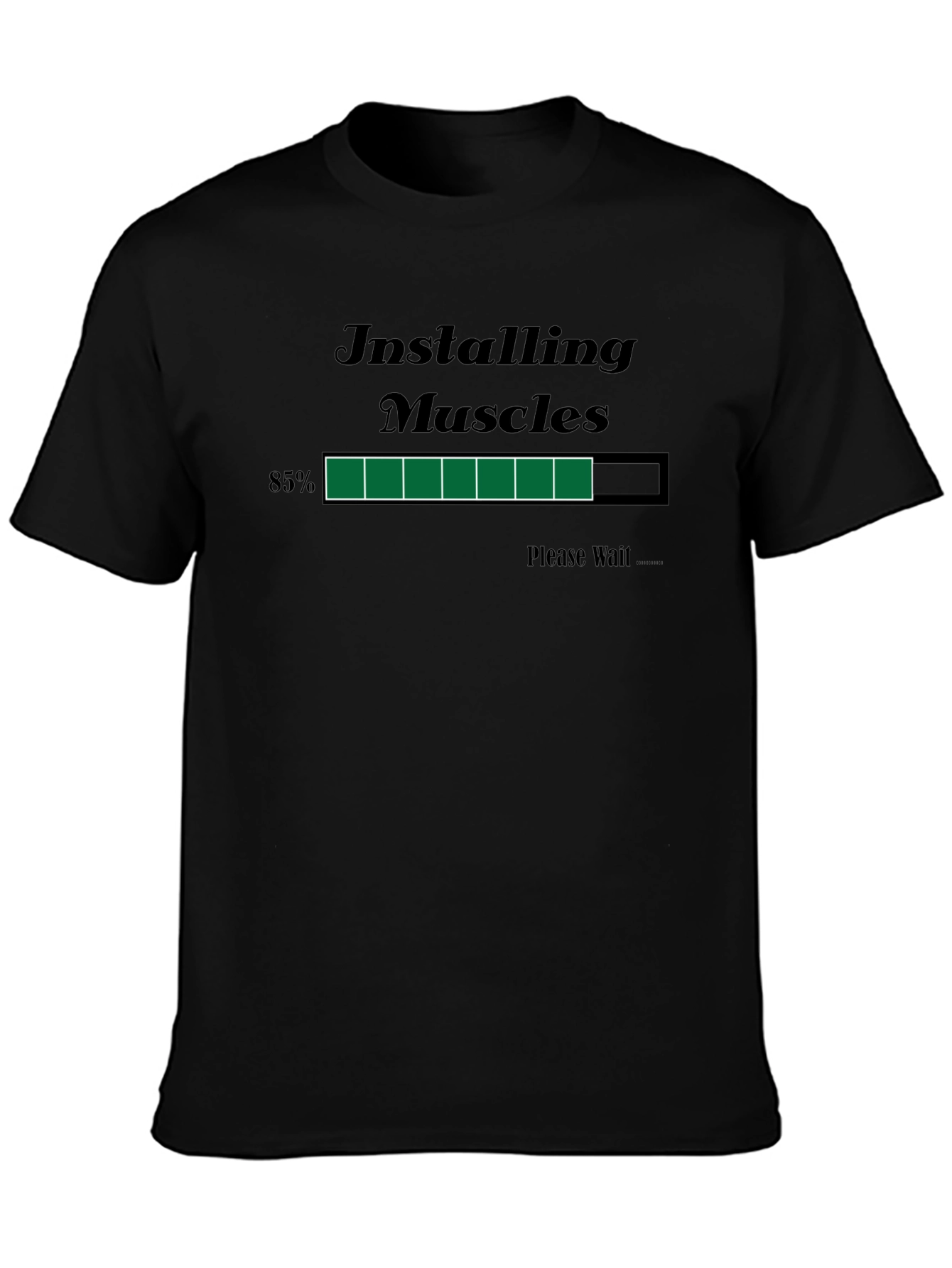 Installing Muscles Funny Graphic Tee