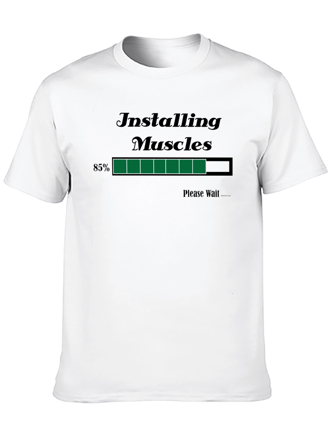 Installing Muscles Funny Graphic Tee