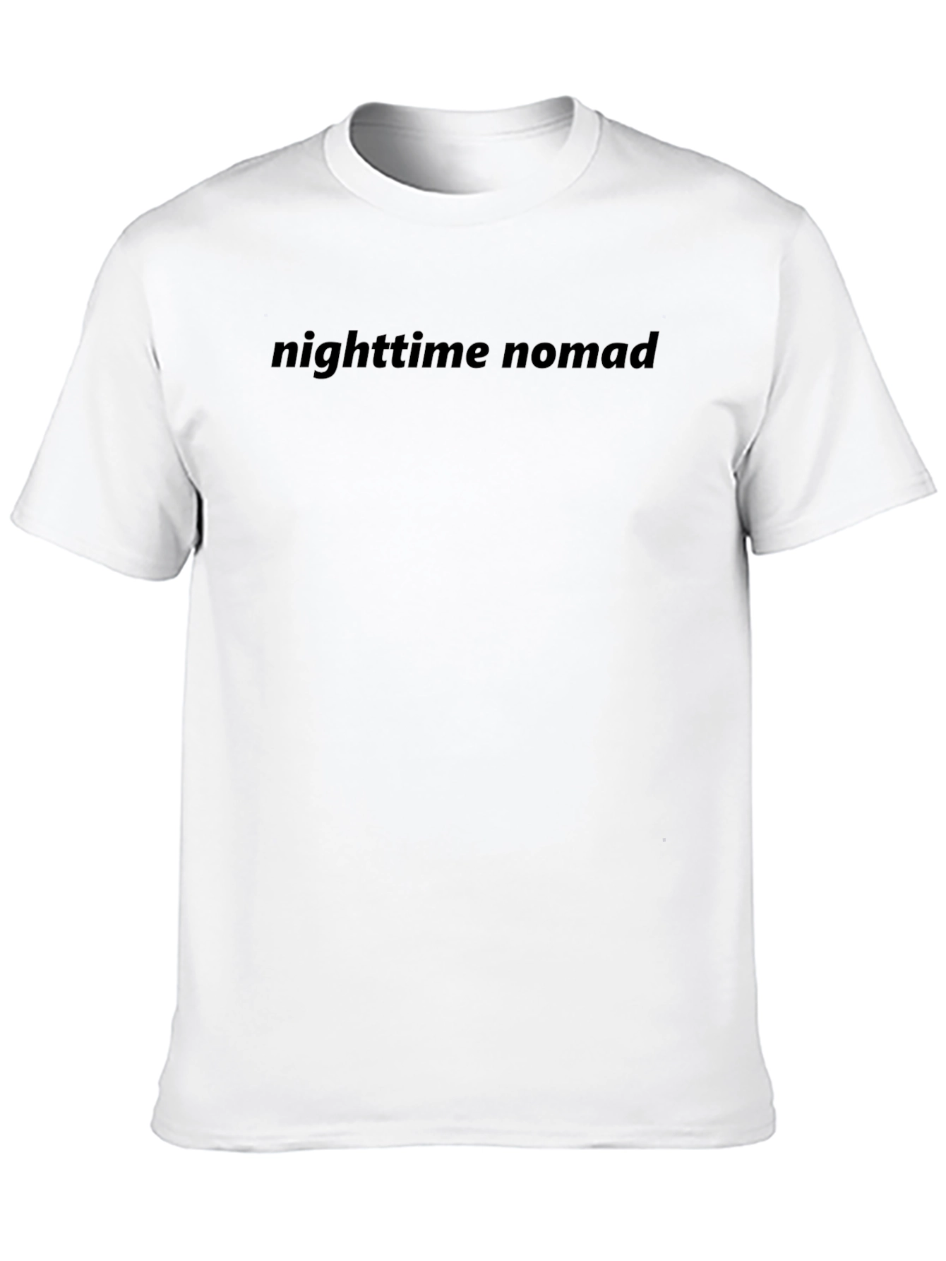 Nighttime Nomad Black Crew Neck T-Shirt