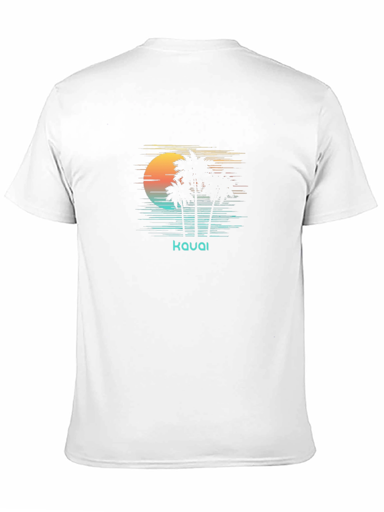 Kauai Retro Palm Sunset Graphic T-Shirt